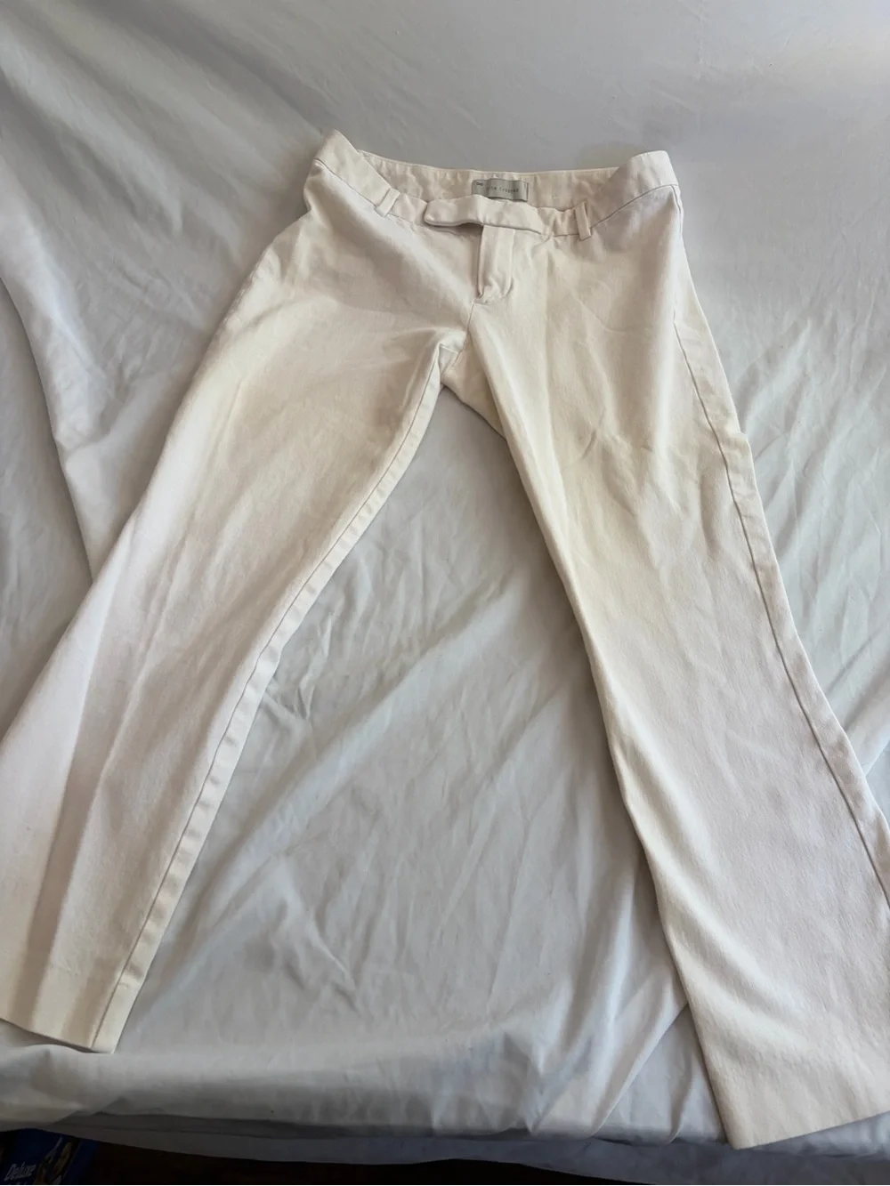 Gap Women's Slim Cropped White Pants Size 4